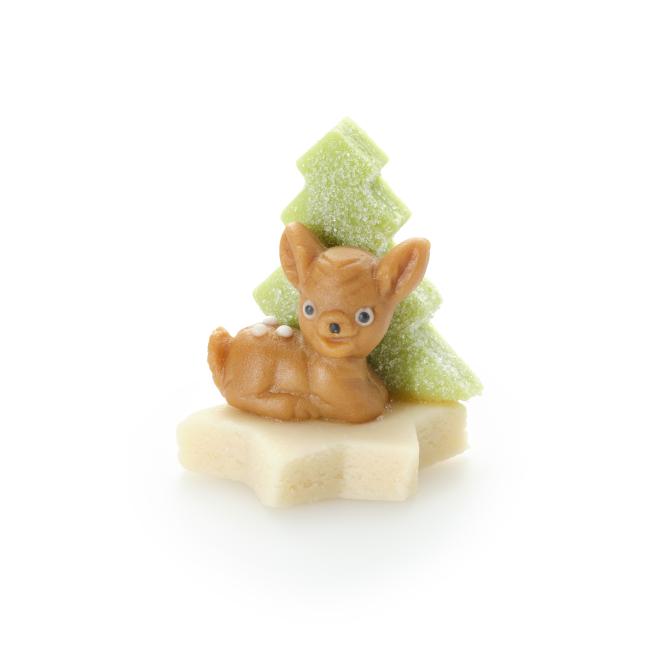 Marzipanfigur Tannenbaum mit Bambi